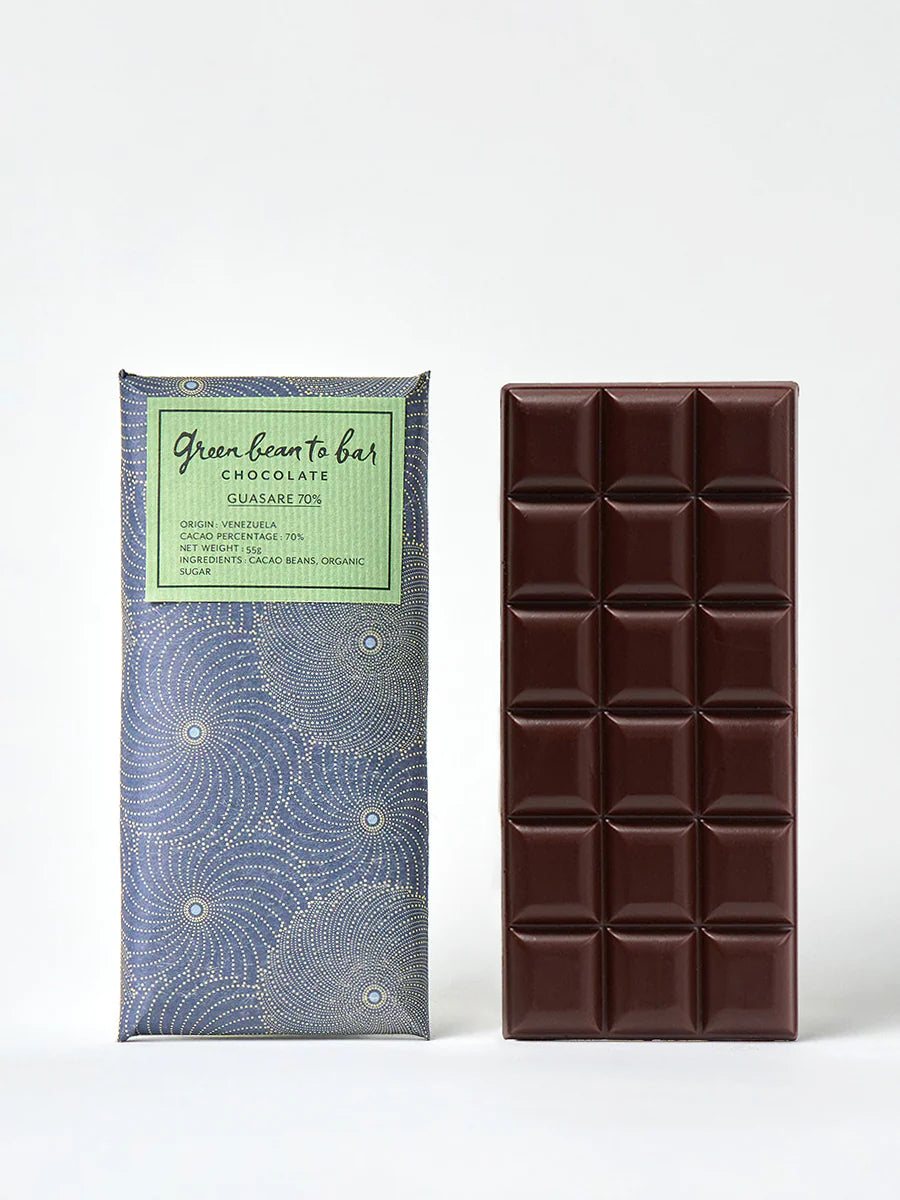 green bean to bar Chocolate Bar GUASARE 70%