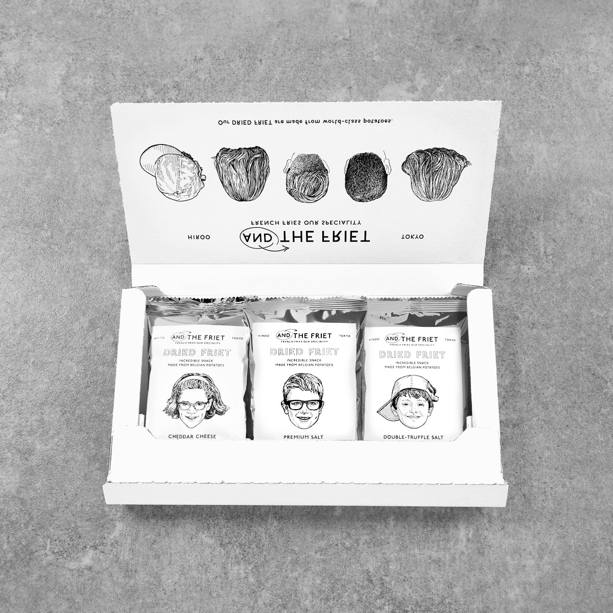 AND THE FRIET 3 PIECES ENVELOPE BOX