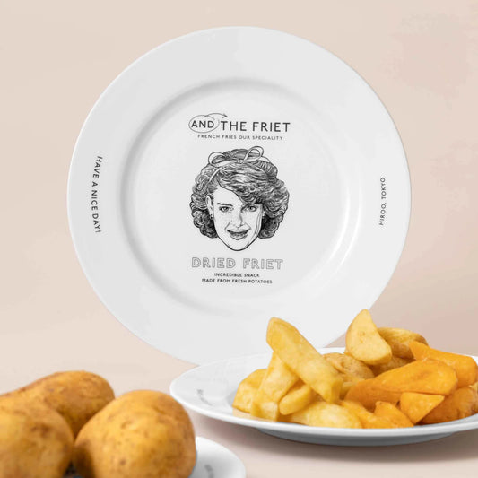AND THE FRIET MELAMINE PLATE