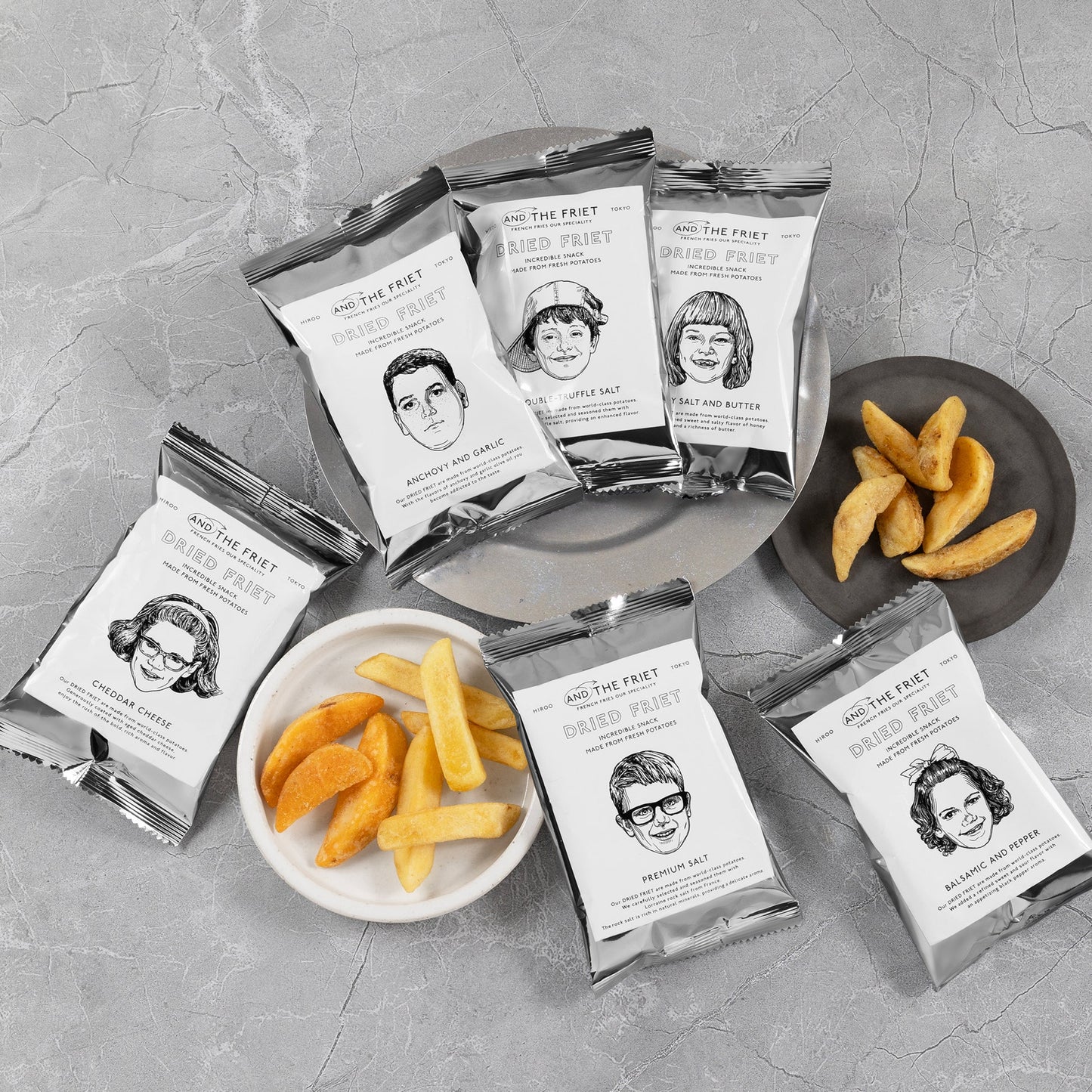 AND THE FRIET Set of 60 Bags: PARTY BUCKET BAG