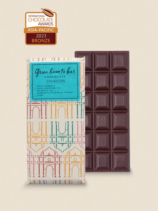 green bean to bar Chocolate Bar CHUAO 70%
