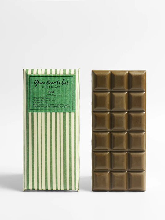 green bean to bar Chocolate Bar MATCHA