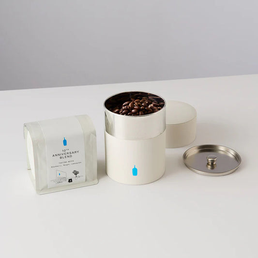 BLUE BOTTLE COFFEE Time Limited 10th Anniversary Blend & Tin Canister Set