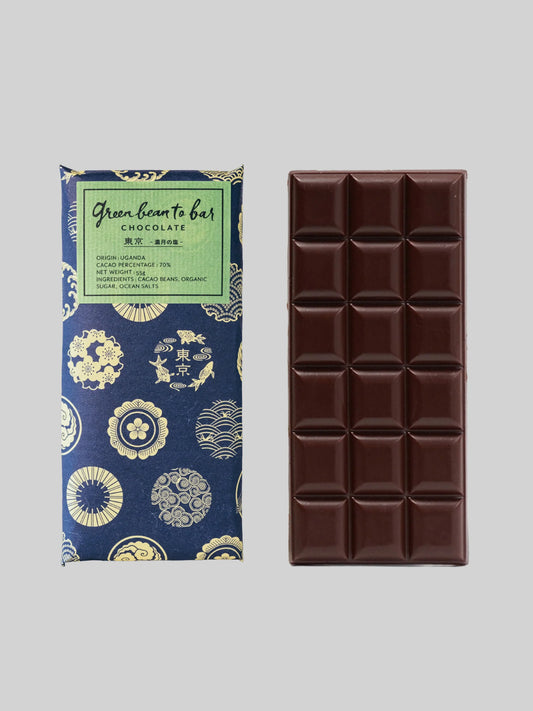 green bean to bar Chocolate Bar - Tokyo - Full Moon Salt -