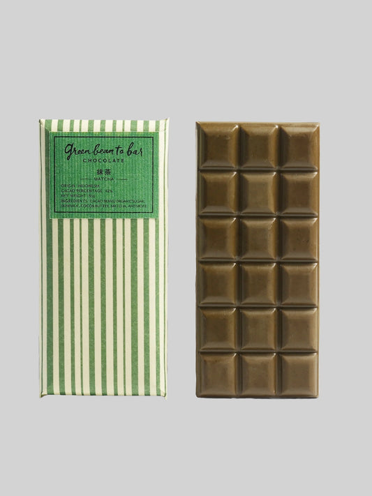 green bean to bar Chocolate Bar - MATCHA