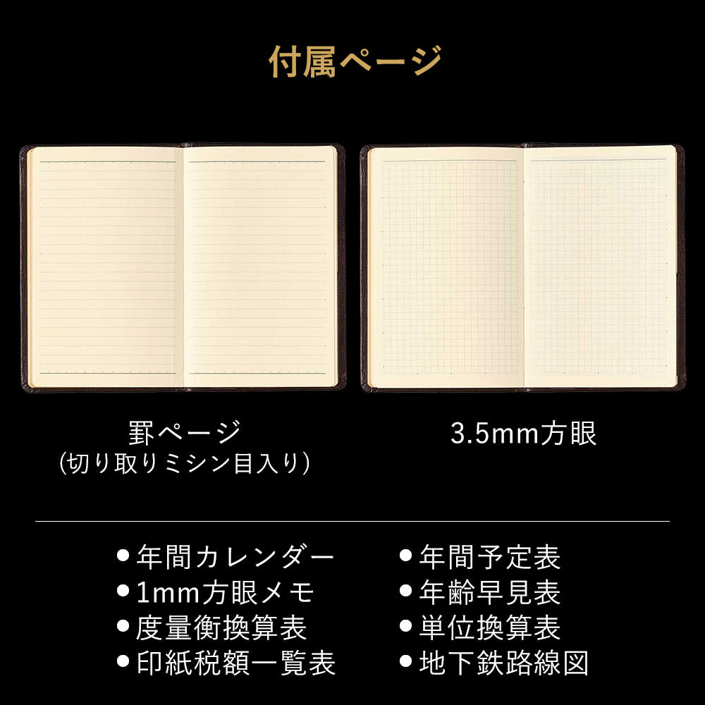 NOLTY Efficiency Weekly Planner Gold Black 3121 - 2026 January