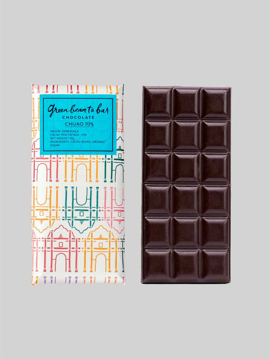 green bean to bar Chocolate Bar - CHUAO 70%
