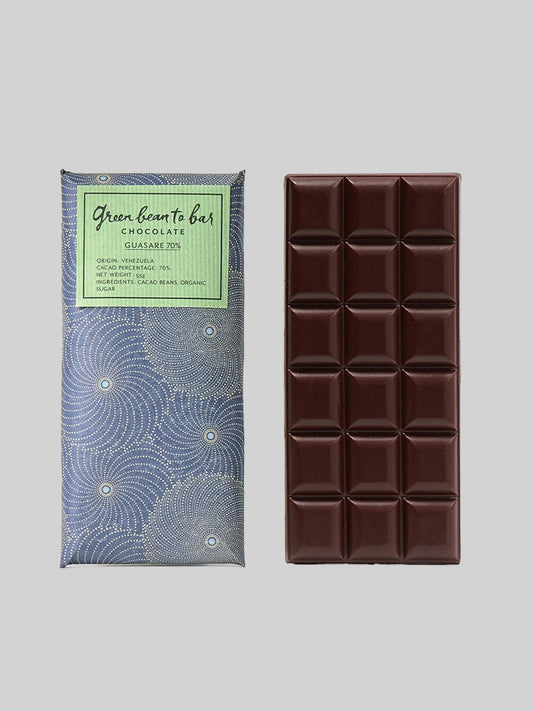 green bean to bar Chocolate Bar - GUASARE 70%