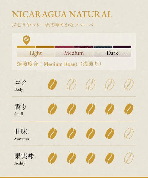 BONGEN Coffee Beans NICARAGUA NATURAL