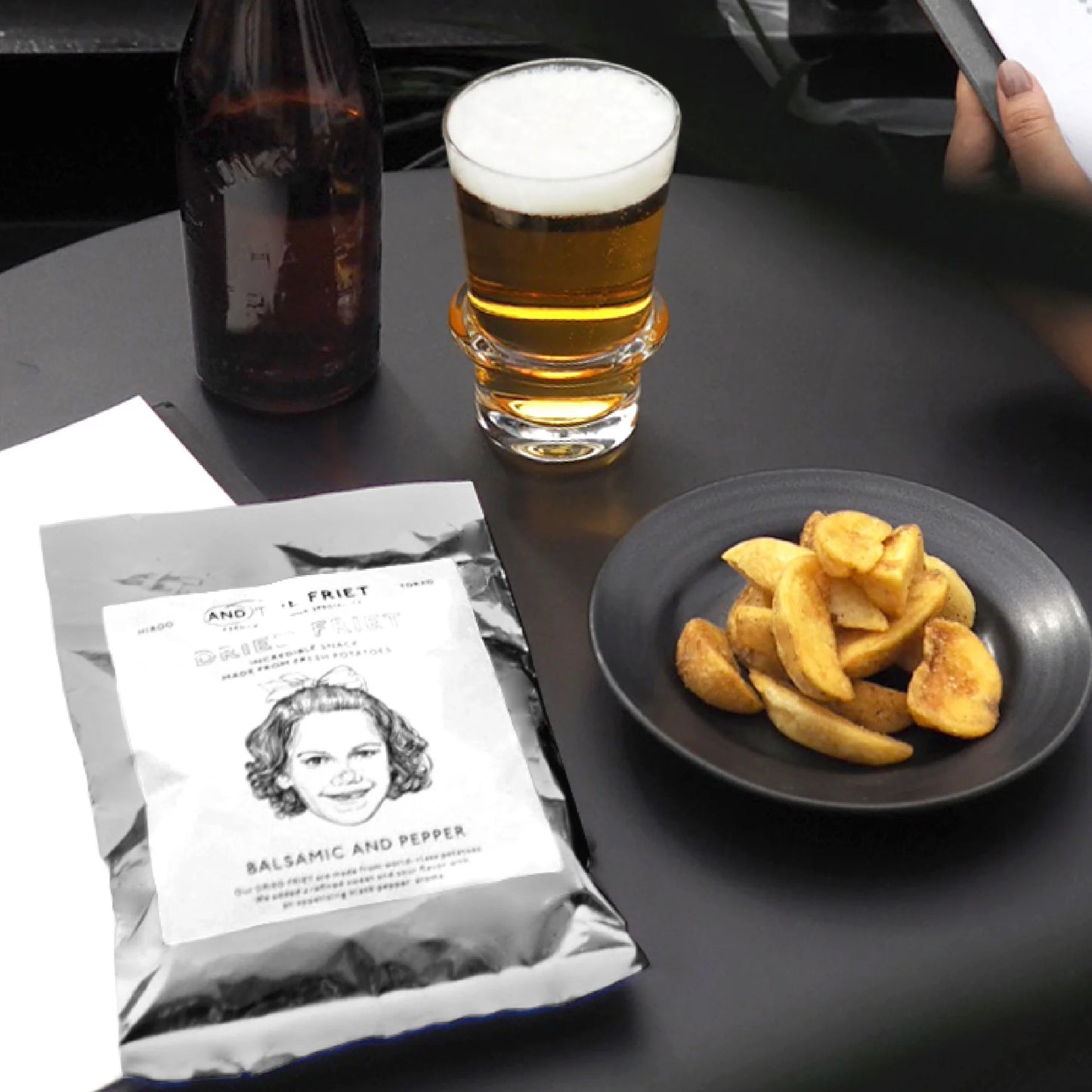 AND THE FRIET BALSAMIC AND PEPPER