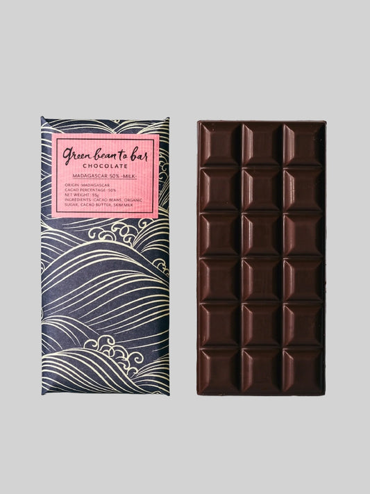 green bean to bar Chocolate Bar - MADAGASCAR 50% -MILK-