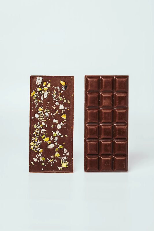 <SEASONAL LIMITED 2026> green bean to bar Chocolate Bar PISTACHIO and NIBS