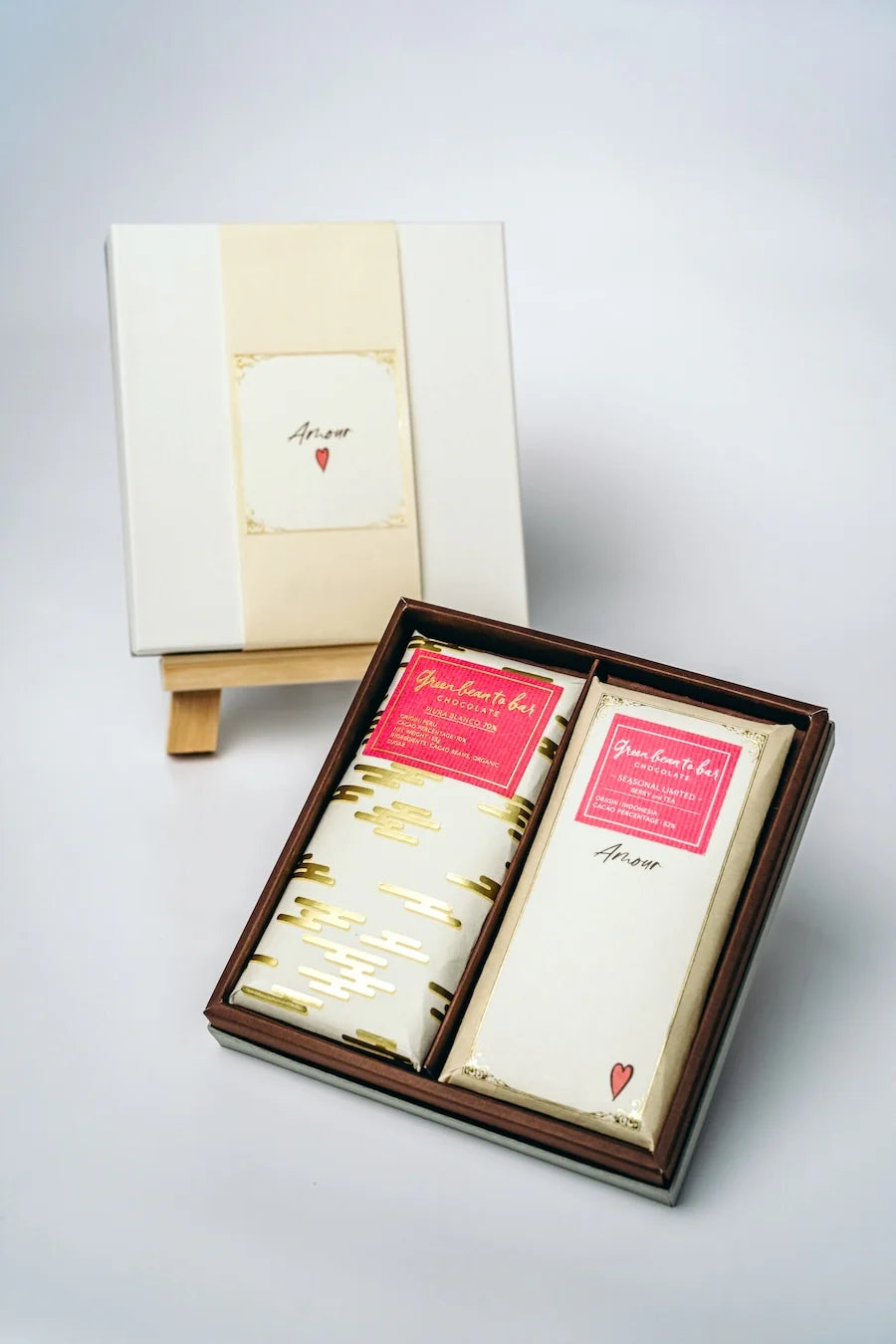 <SEASONAL LIMITED 2026> green bean to bar Chocolate Bar Valentine Bar Set <Pink>