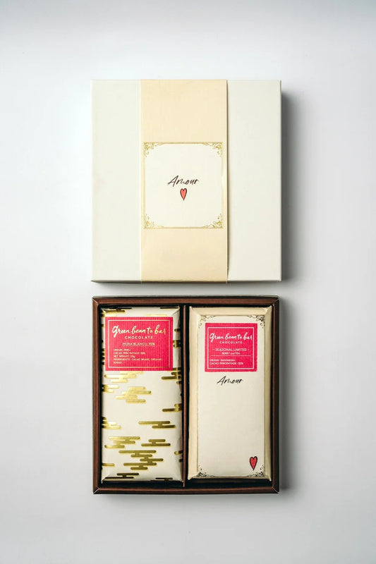 <SEASONAL LIMITED 2026> green bean to bar Chocolate Bar Valentine Bar Set <Pink>