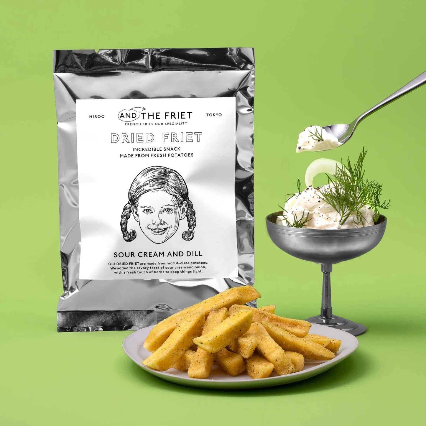 AND THE FRIET SOUR CREAM AND DILL