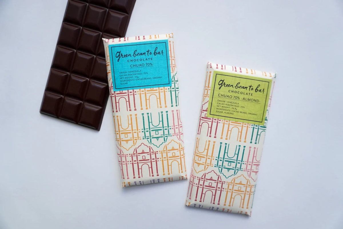 green bean to bar Chocolate Bar - CHUAO 70%