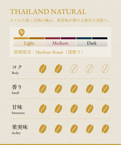 BONGEN Coffee Beans Thailand Natural