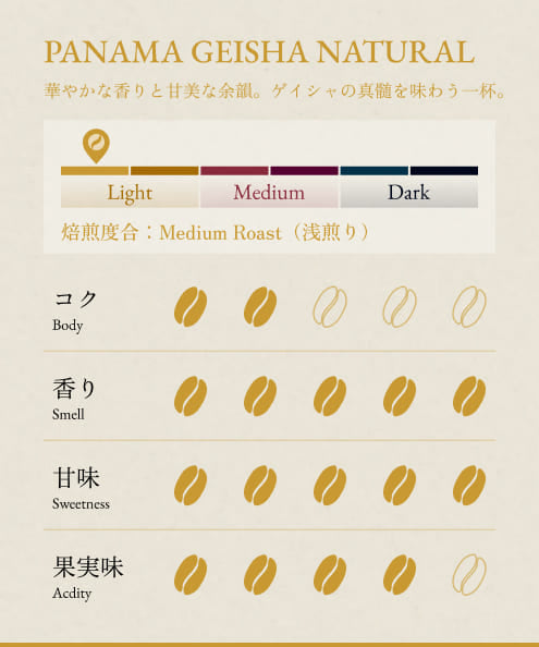 BONGEN Coffee Beans Panama Geisha Natural